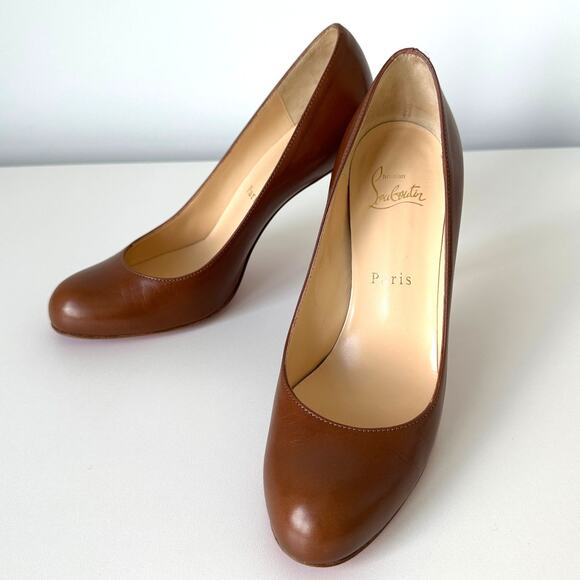 Christian Louboutin Nappa Leather Almond Toe 100mm Heels Pumps 36.5 - Picture 9 of 16